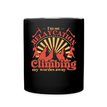Je suis en train de m’assurer - j’évacue mes soucis - Mug uni - noir - Devant