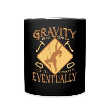 est mon ennemi juré, mais je le vaincrai... Finalement - Mug uni - noir - Devant
