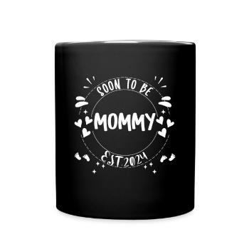Maman et Maman 2024 Bientôt maman 2024 - Mug uni - noir - Devant