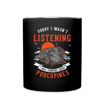 Porc-épic cadeau Porc-épic - Mug uni - noir - Devant