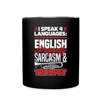 Trumpet Trumpeter Trumpet Player - Full Colour Mug - black - Front