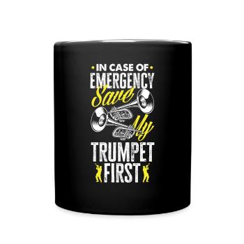 Trumpet Trumpeter Trumpet Player - Full Colour Mug - black - Front
