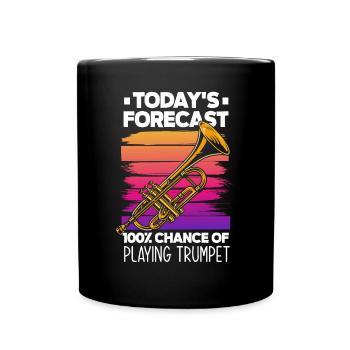 Trumpet Trumpeter Trumpet Player - Full Colour Mug - black - Front