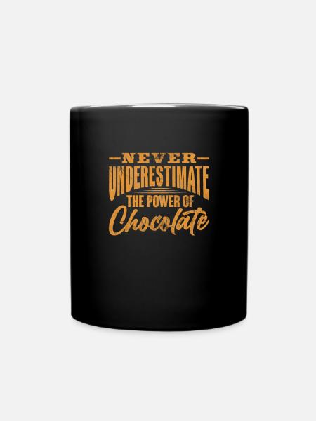 Schokolade - Tasse einfarbig - Schwarz