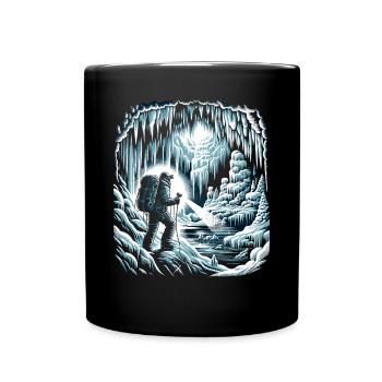 Eishöhlen-Abenteuer-Bekleidung Eishöhle - Tasse einfarbig - Schwarz - Vorne