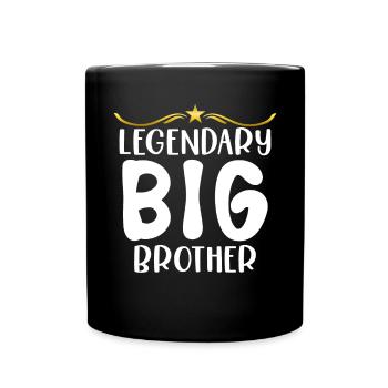 Big Brother Gift - Tasse einfarbig - Schwarz - Vorne