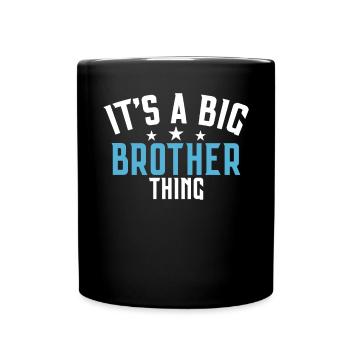 Brother Gifts - Tasse einfarbig - Schwarz - Vorne