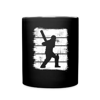 Cricket Batsman - Full Colour Mug - black - Front