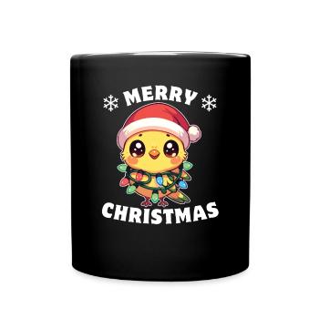 Christmas Fairy Lights Canary - Full Colour Mug - black - Front