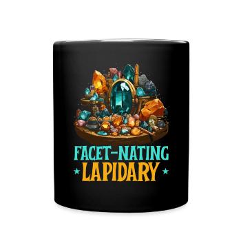 Lapidaire artiste pierres précieuses Pierre de collecte Pierre - Mug uni - noir - Devant
