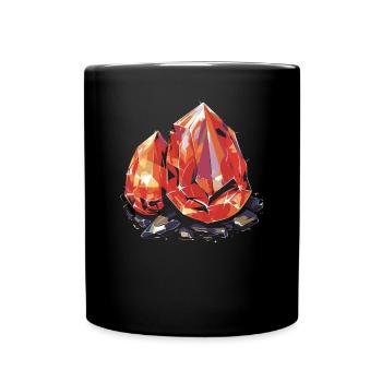 Lapidaire artiste pierres précieuses Pierre de collecte Pierre - Mug uni - noir - Devant