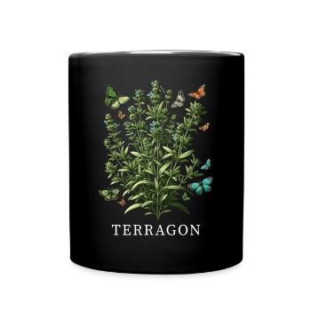 Herbs Herbalist Plant Gardening Gardener Botanical - Full Colour Mug - black - Front