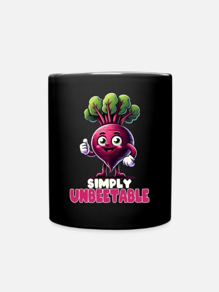 Betteraves Betteraves Vegan Simply Unbeetable Veggie - Mug uni - noir
