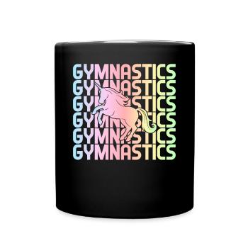 Turner Cartwheel - Full Colour Mug - black - Front