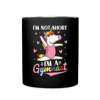 Roue de charrette de gymnastique drôle - Mug uni - noir - Devant