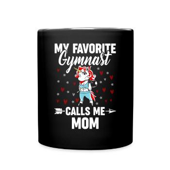Gymnastics Cartwheel - Full Colour Mug - black - Front