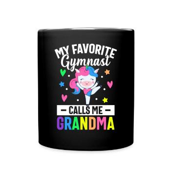 Gymnastics Cartwheel - Full Colour Mug - black - Front