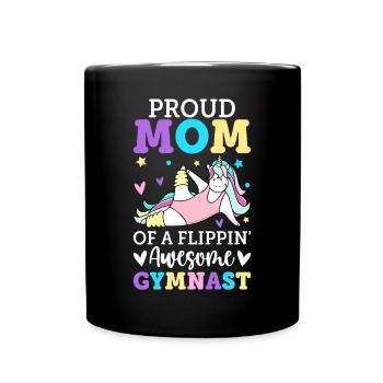 Gymnastique Roue De Charrette Fille - Mug uni - noir - Devant