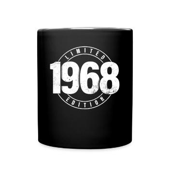 Limited Edition 1968 Birth Year Urban Birthday - Full Colour Mug - black - Front