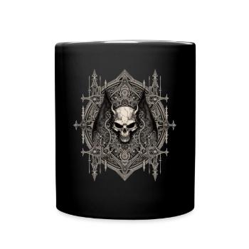 Gothik Okkult Satan Gotik Schwarze Szene Wicca - Tasse einfarbig - Schwarz - Vorne