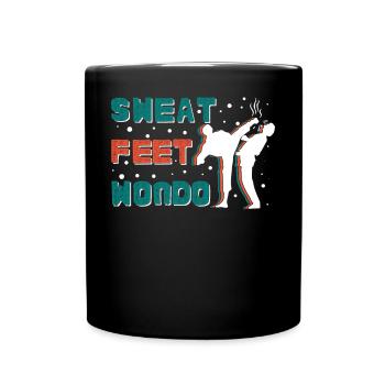 Schweißfüße wondo - Tasse einfarbig - Schwarz - Vorne