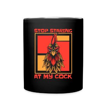 Arrêtez de regarder ma bite Agriculture Agriculteur biologique - Mug uni - noir - Devant