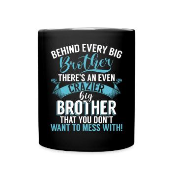 Brother Gifts - Tasse einfarbig - Schwarz - Vorne