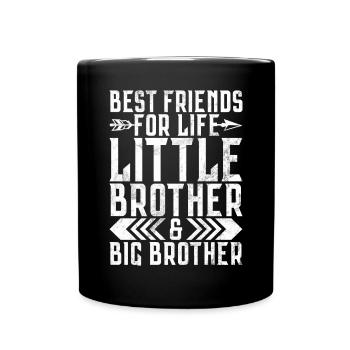 Brother Gifts - Tasse einfarbig - Schwarz - Vorne