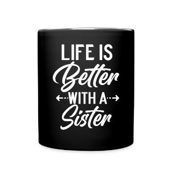 Brother Gifts - Tasse einfarbig - Schwarz - Vorne