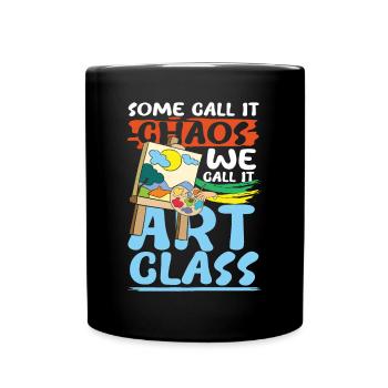 We Call It Art Class - Tasse einfarbig - Schwarz - Vorne