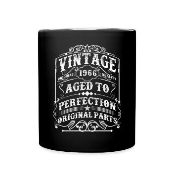 Vintage 1966 Man Myth Legend 57th Birthday - Mug uni - noir - Devant
