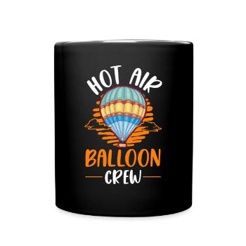 Hot Air Balloon Crew Hot Air Balloon Ride - Full Colour Mug - black - Front