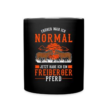 Cavalier de Freiberg - Mug uni - noir - Devant