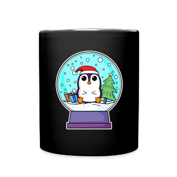 Penguin Christmas - Full Colour Mug - black - Front