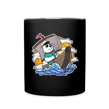 Capitaine Sailor Bear - Mug uni - noir - Devant