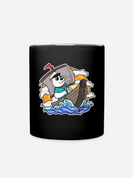 Kapitän Seemann Bär - Tasse einfarbig - Schwarz