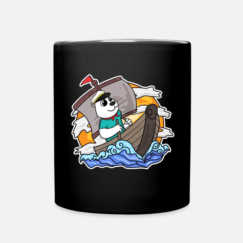 Kapitän Seemann Bär - Tasse einfarbig - Schwarz