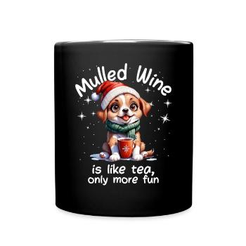 Christmas Market Funny Mulled Wine Drink Sayings - Full Colour Mug - black - Front