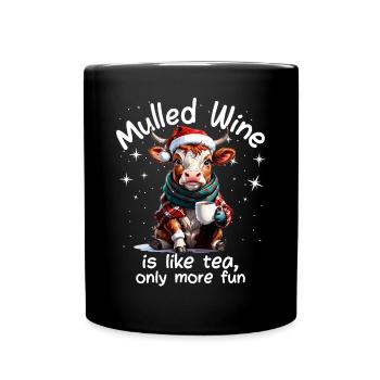 Christmas Market Funny Mulled Wine Drink Sayings - Full Colour Mug - black - Front