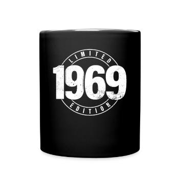 Limited Edition 1969 Birth Year Urban Birthday - Full Colour Mug - black - Front