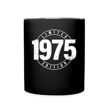 Limited Edition 1975 Birth Year Urban Birthday - Full Colour Mug - black - Front