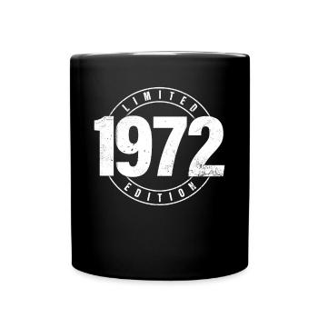 Limited Edition 1972 Birth Year Urban Birthday - Full Colour Mug - black - Front
