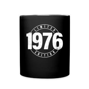 Limited Edition 1976 Year of Birth Urban Birthday - Full Colour Mug - black - Front