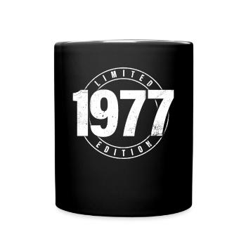 Limited Edition 1977 Birth Year Urban Birthday - Full Colour Mug - black - Front