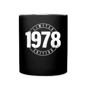 Limited Edition 1978 Year of Birth Urban Birthday - Full Colour Mug - black - Front