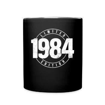 Limited Edition 1984 Year of Birth Urban Birthday - Full Colour Mug - black - Front