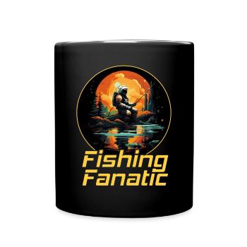 Fanatique de pêche - Astronaute - Mug uni - noir - Devant