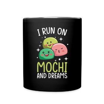 Amateur de mochi kawaii et de desserts japonais Dreams - Mug uni - noir - Devant