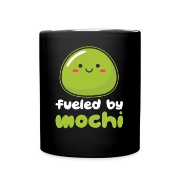 Kawaii Mochi Dessert Japonais Inspiré - Mug uni - noir - Devant