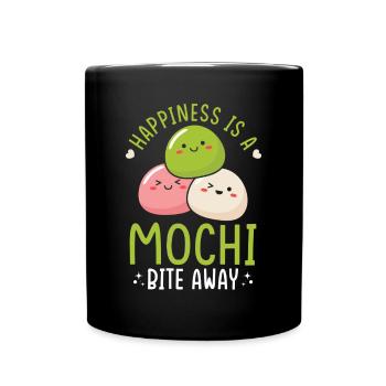 Kawaii Mochi Japan Food Lovers Niedliches Dessert Thema - Tasse einfarbig - Schwarz - Vorne
